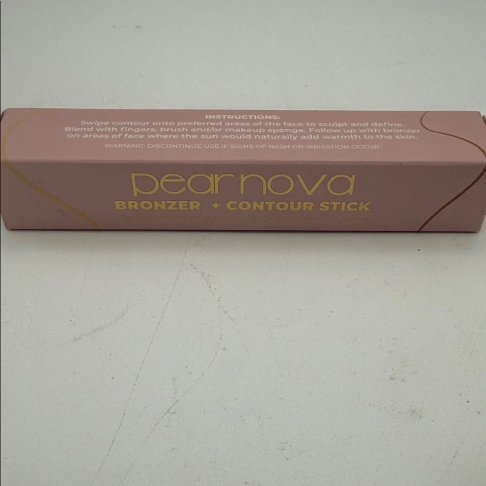 Pear Nova Bronzer + Contour Stick light new makeup